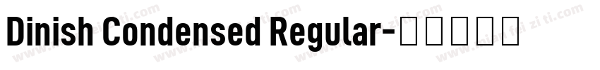 Dinish Condensed Regular字体转换